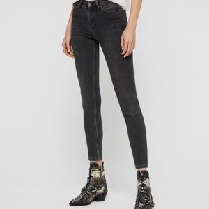 allsaints GRACE BODY SHAPING SKINNY jeans pink